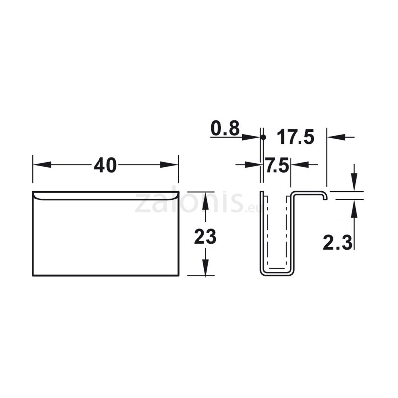 ΑΝΤΙΚΡΙΣΜΑ Π 40x24 / ΜΕ ΧΕΡΟΥΛΙ / ΧΡΩΜΙΟ