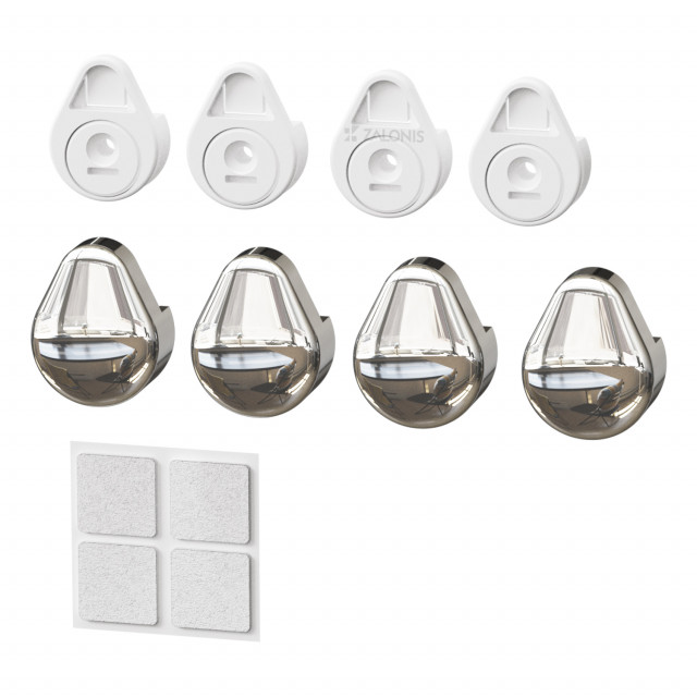 ΣΕΤ 4 ΣΤΗΡΙΓΜΑΤΑ ΚΑΘΡΕΦΤΗ / ΧΡΩΜΙΟ