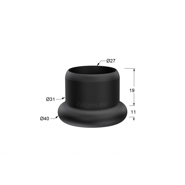 ΠΕΛΜΑ ΧΩΝΕΥΤΟ ΓΙΑ Φ.35 ΣΩΛΗΝΑ / ΕΣΩΤ. Φ.31 / ΜΑΥΡΟ