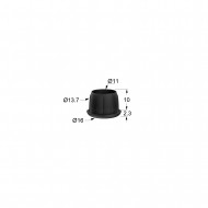 ΠΕΛΜΑ ΧΩΝΕΥΤΟ ΓΙΑ Φ.16 ΣΩΛΗΝΑ / ΕΣΩΤ. Φ.13.7-14.5 / ΜΑΥΡΟ