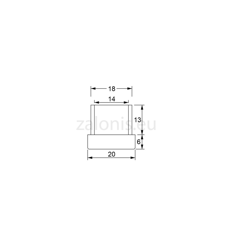 ΤΑΠΑ ΧΩΝΕΥΤΗ ΜΑΥΡΗ / 20x20