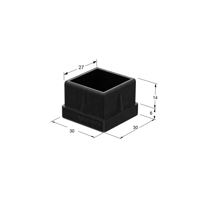 ΤΑΠΑ ΧΩΝΕΥΤΗ ΜΑΥΡΗ / 30x30
