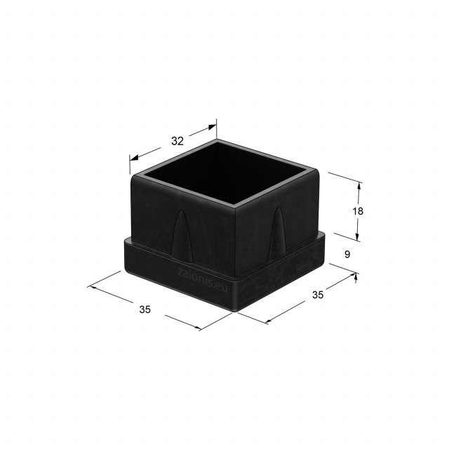 ΤΑΠΑ ΧΩΝΕΥΤΗ ΜΑΥΡΗ / 35x35