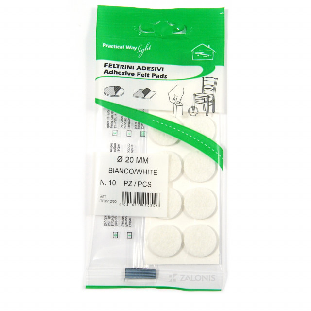 ΤΣΟΧΑΚΙΑ ΕΠΙΠΛΩΝ ΣΤΡΟΓΓΥΛΑ Φ.20 / ΛΕΥΚΟ / 10 ΤΕΜΑΧΙΑ