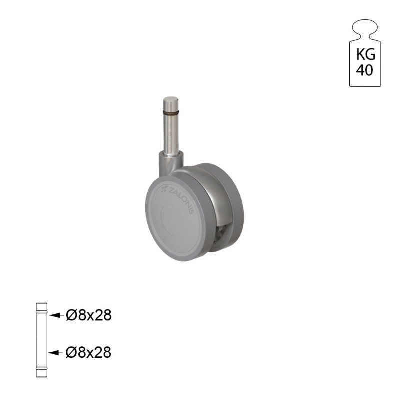 ΡΟΔΑ SR METAL Φ.40 Υ.55