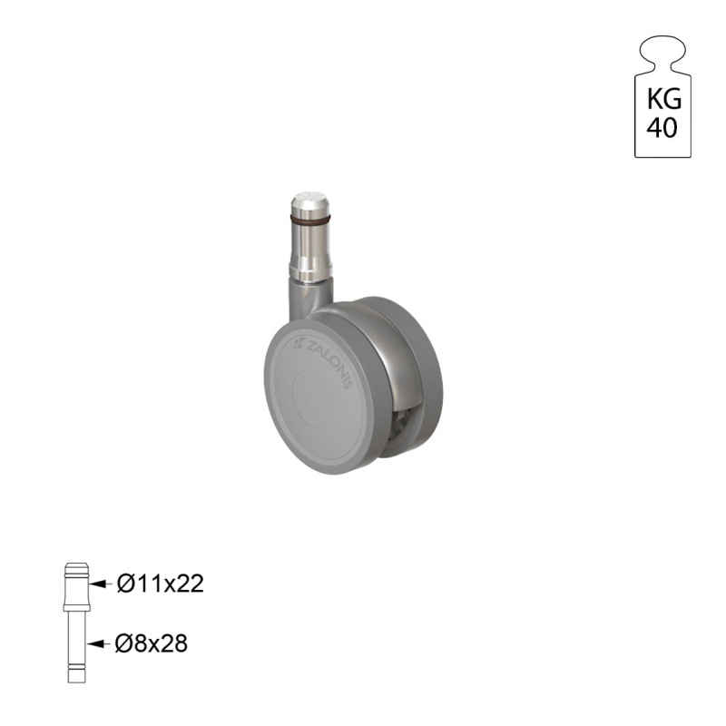 ΡΟΔΑ SR METAL Φ.40 Υ.55