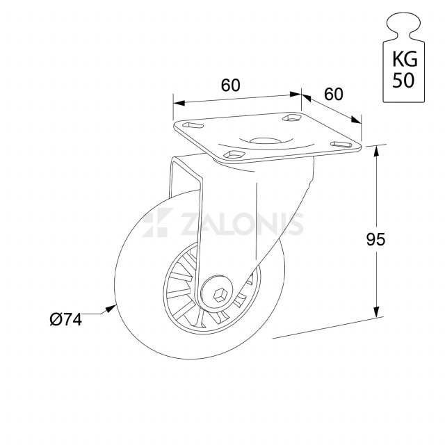 ΔΙΑΚΟΣΜΗΤΙΚΗ ΡΟΔΑ ΕΠΙΠΛΩΝ ΔΙΑΦΑΝΗ 305 Φ.74 / Υ.95 / 50KG