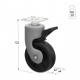 ΡΟΔΑΚΙ ΕΠΙΠΛΟΥ GL Φ.75 / 30kg  - ΠΕΡΙΣΤΡΕΦΟΜΕΝΟ ΜΕ ΦΡΕΝΟ / ΠΛΑΣΤΙΚΟ