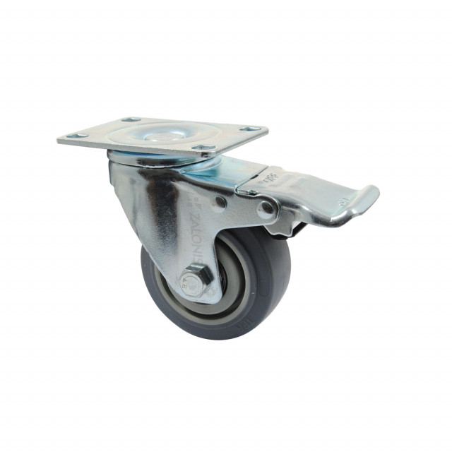 ΡΟΔΑ m.125 ΒΑΡΕΩΣ ΤΥΠΟΥ ΜΕ ΦΡΕΝΟ / Φ.75 / ΠΛΑΚΑ 63x92 / Υ.105 / 80Kg