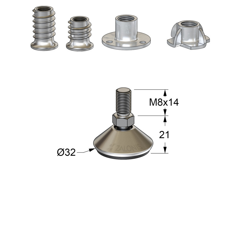 ΡΕΓΟΥΛΑΤΟΡΟΣ ΜΕΤΑΛΛΙΚΟΣ Μ8 / ΕΠΙΚΛΙΝΗΣ 