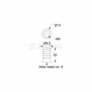 ΜΠΟΥΣΟΥΛΑΣ M8x20 ΑΛΛΕΝ ΚΕΦΑΛΙ