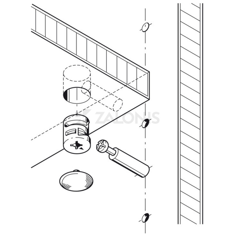 ΦΕΡΑΜΙ ΧΩΝΕΥΤΟ Φ.15x13.5 mm (ΞΥΛΟ 18 mm)