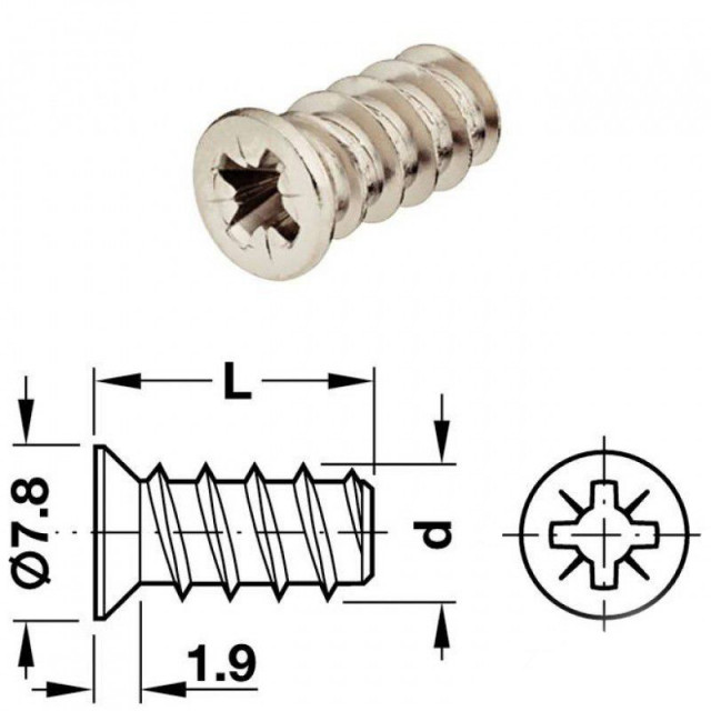 ΒΙΔΕΣ ΕΠΙΠΛΩΝ PZ2 6,2x10,5mm