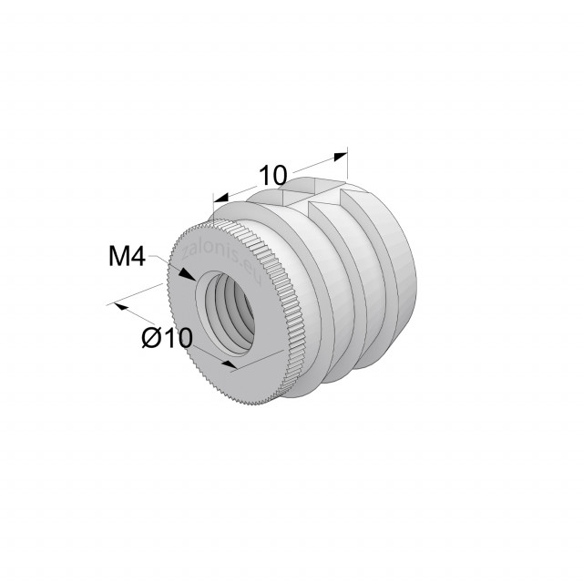 ΠΛΑΣΤΙΚΟ ΟΥΠΑΤ ΞΥΛΟΥ / M4 - ΤΡΥΠΑ Φ.10x10