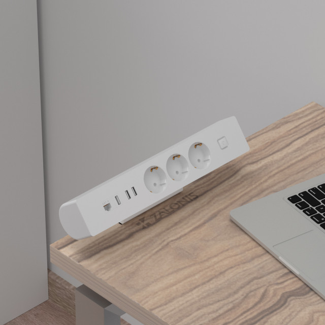 ΠΟΛΥΜΠΡΙΖΟ ΓΡΑΦΕΙΟΥ ΜΕ ΣΦΙΓΚΤΗΡΑ / ΛΕΥΚΟ ΜΑΤ