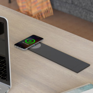 ΤΕΤΡΑΓΩΝΟ ΠΟΛΥΜΠΡΙΖΟ ΓΡΑΦΕΙΟΥ / WIRELESS CHARGER / ΜΑΥΡΟ ΜΑΤ