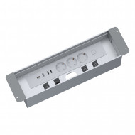 POWERBOX-ΤΕΤΡΑΓΩΝΟ ΠΟΛΥΜΠΡΙΖΟ ΓΡΑΦΕΙΟΥ / ΑΛΟΥΜΙΝΙΟ ΜΑΤ