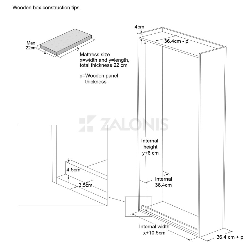 ΚΡΕΒΑΤΙ ΝΤΟΥΛΑΠΑ ΔΙΠΛΟ - ΜΗΧΑΝΙΣΜΟΣ, ΠΟΔΙ ΚΑΙ ΠΛΑΙΣΙΟ