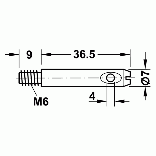 ΠΕΙΡΟΣ ΚΥΛΙΝΔΡΙΚΟΥ ΦΕΡΑΜΙΟΥ / Μ6 - 36,5mm