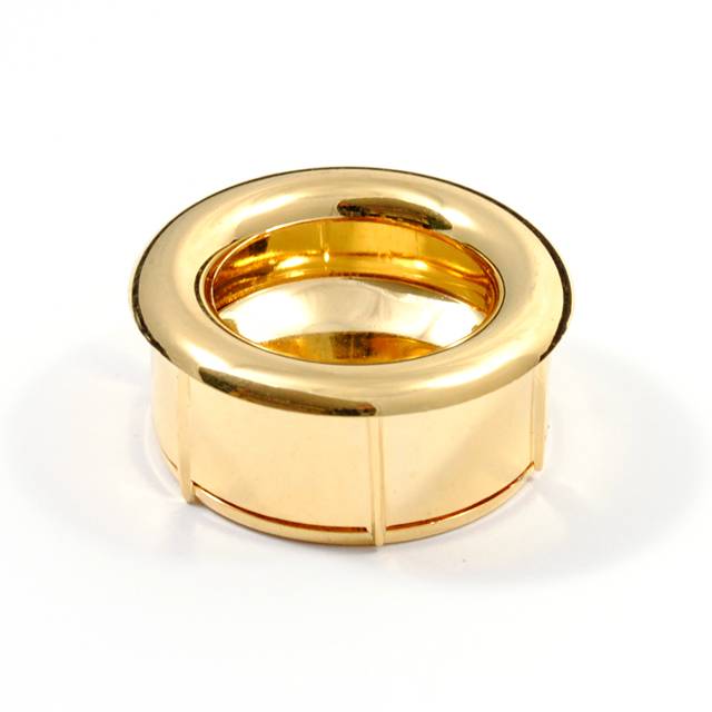 ΧΟΥΦΤΑΚΙ ΧΩΝΕΥΤΟ ΠΛΑΣΤΙΚΟ ΣΤΡΟΓΓΥΛΟ Φ.35 ΧΡΥΣΟ