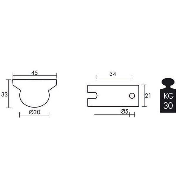ΡΟΔΑ CVL Φ.30 ΜΕ ΓΟΜΑ