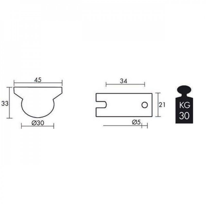ΡΟΔΑ CVL Φ.30 ΜΕ ΓΟΜΑ