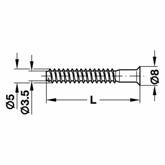 ΒΙΔΑ ΣΥΝΔΕΣΗΣ ΕΠΙΠΛΩΝ PZ2 5,0x50mm