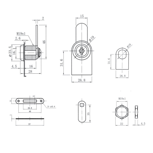 ΚΛΕΙΔΑΡΙΑ ΚΡΥΣΤΑΛΛΙΝΗΣ ΠΟΡΤΑΣ / ΜΕ ΤΡΥΠΑ / ΜΟΝΟΦΥΛΛΗ