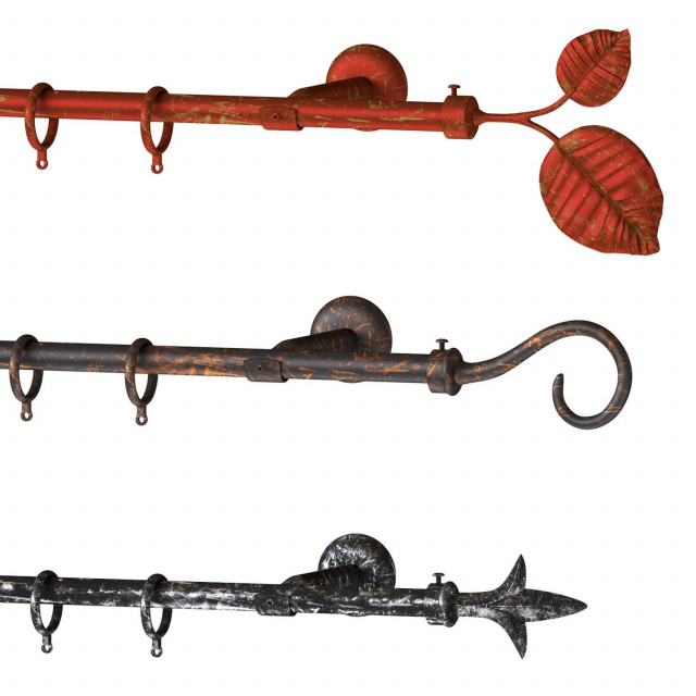 ΣΕΤ ΚΟΥΡΤΙΝΟΒΕΡΓΕΣ Φ.18 ΜΕΤΑΛΛΙΚΕΣ ΓΙΑ ΜΟΝΗ ΚΟΥΡΤΙΝΑ