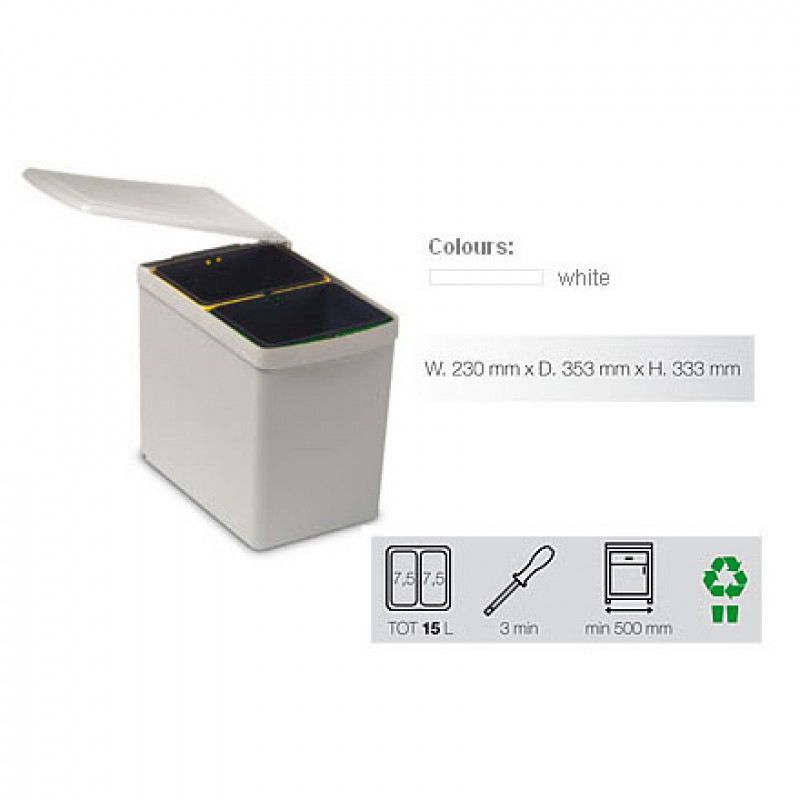 ΚΑΔΟΣ ΑΝΟΙΓΟΜΕΝΟΣ ΤΕΤΡΑΓΩΝΟΣ ΠΛΑΣΤΙΚΟΣ ΛΕΥΚΟΣ ITALY