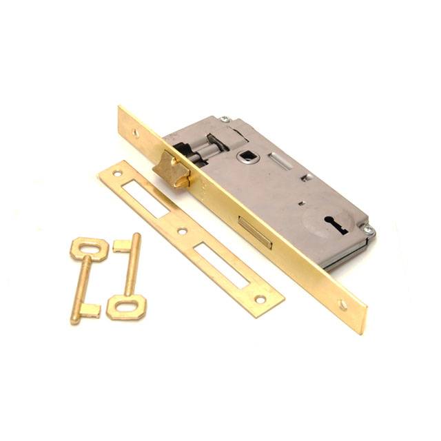 ΚΛΕΙΔΑΡΙΑ ΜΕΣΟΠΟΡΤΑΣ 40x75 GEVY ΤΕΤΡΑΓΩΝΗ ΧΡΥΣΟ ΜΑΤ 