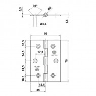 ΜΕΝΤΕΣΕΣ ΠΛΑΚΕ INOX 70x50