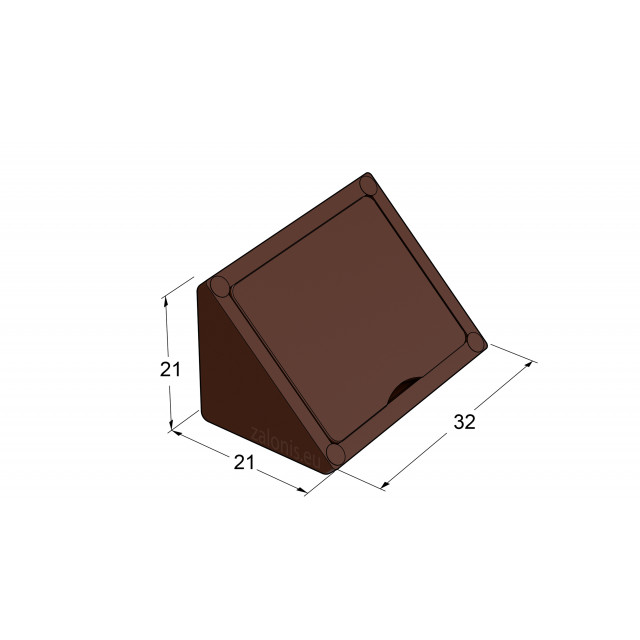 ΠΛΑΣΤΙΚΗ ΓΩΝΙΑ ΜΕ ΚΑΠΑΚΙ / ΚΑΦΕ ΣΚΟΥΡΟ