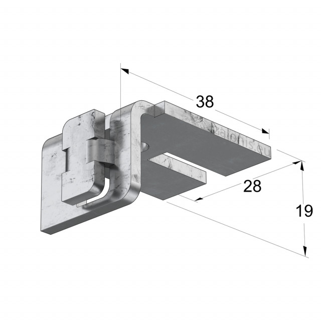ΣΤΗΡΙΓΜΑ ΜΕΤΑΛΛΙΚΟ ΓΙΑ ΔΙΠΛΟ ΤΙΡΑΖ