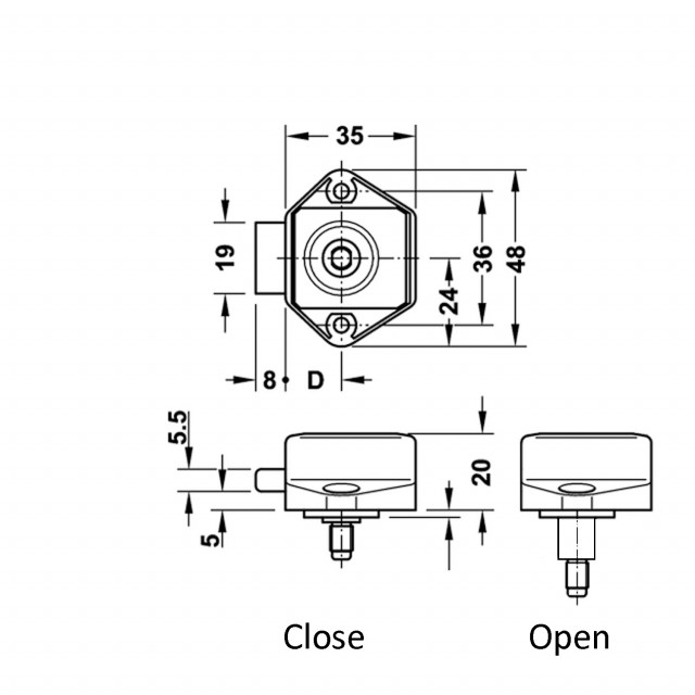 ΚΛΕΙΔΑΡΙΑ ΣΚΑΦΟΥΣ ΠΑΤΗΤΗ 15mm ΝΜΑΤ