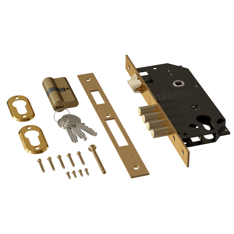 ΚΛΕΙΔΑΡΙΑ ΑΣΦΑΛΕΙΑΣ 4 ΠΥΡΩΝ GEVY / ΤΕΤ-ΤΕΤ / ΧΡΥΣΟ ΜΑΤ