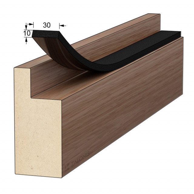 ΑΕΡΟΣΤΟΠ ΑΥΤΟΚΟΛΛΗΤΟ 30x10 ΜΑΥΡΟ 5m