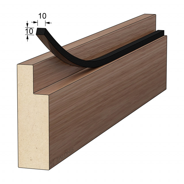 ΑΕΡΟΣΤΟΠ ΑΥΤΟΚΟΛΛΗΤΟ 10x10 ΜΑΥΡΟ 5m