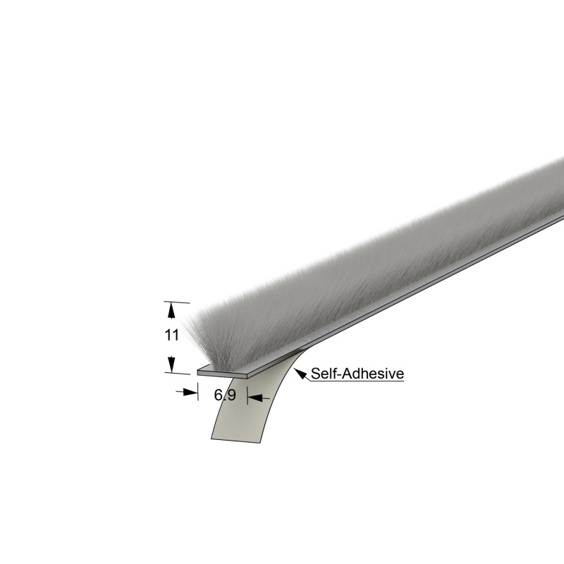 ΒΟΥΡΤΣΑΚΙ ΑΥΤΟΚΟΛΛΗΤΟ / 6.9x11 - ΓΚΡΙ