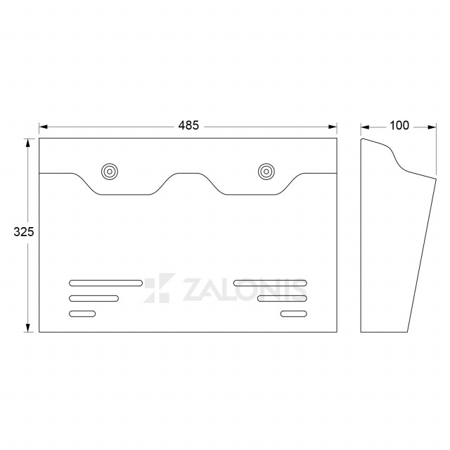 ΓΡΑΜΜΑΤΟΚΙΒΩΤΙΟ ΓΙΑ ΕΝΘΕΤΑ  48x32x10 / ΜΑΥΡΟ ΜΑΤ