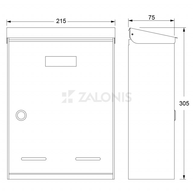 ΓΡΑΜΜΑΤΟΚΙΒΩΤΙΟ NANO m.006 / ΙΝΟΞ ΜΑΤ