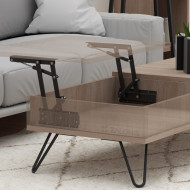 ΜΗΧΑΝΙΣΜΟΣ ΤΡΑΠΕΖΙΟΥ ΣΕΡΒΙΤΟΡΟΣ SOFT OPEN-CLOSE - Υ.150 / ΜΑΥΡΟ