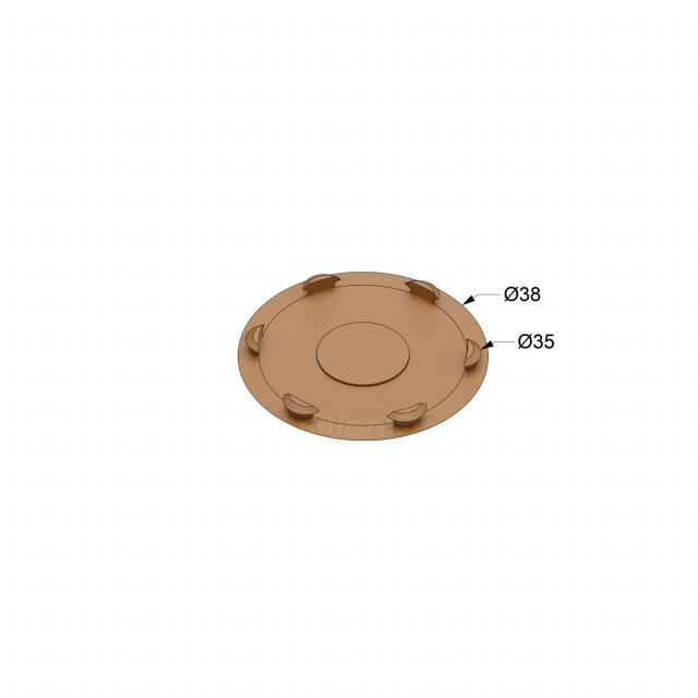 ΠΛΑΣΤΙΚΗ ΤΑΠΑ ΜΕΝΤΕΣΕ Φ.38 / ΛΕΥΚΟ