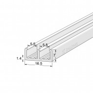 ΔΙΠΛΟ Π 7 mm ΛΕΥΚΟ 2.5m
