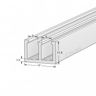 ΔΙΠΛΟ Π 11.5 mm ΛΕΥΚΟ 2.5m