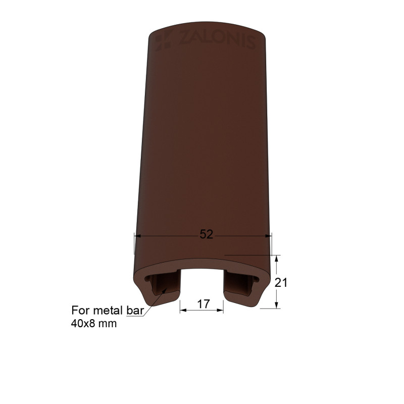 ΚΟΥΠΑΣΤΗ ΣΚΑΛΑΣ ΓΙΑ ΛΑΜΑ 40x8 / ΚΑΦΕ