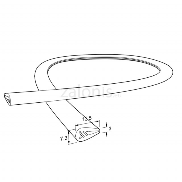 ΠΡΟΣΤΑΤΕΥΤΙΚΟ ΛΑΣΤΙΧΟ ΛΑΜΑΡΙΝΑΣ 3mm / ΛΕΥΚΟ