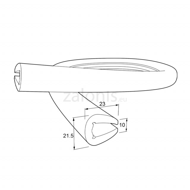 ΠΡΟΣΤΑΤΕΥΤΙΚΟ ΛΑΣΤΙΧΟ ΚΡΥΣΤΑΛΛΟΥ 10mm / ΓΚΡΙ