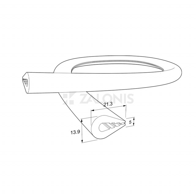 ΠΡΟΣΤΑΤΕΥΤΙΚΟ ΛΑΣΤΙΧΟ ΛΑΜΑΡΙΝΑΣ 5mm / ΛΕΥΚΟ