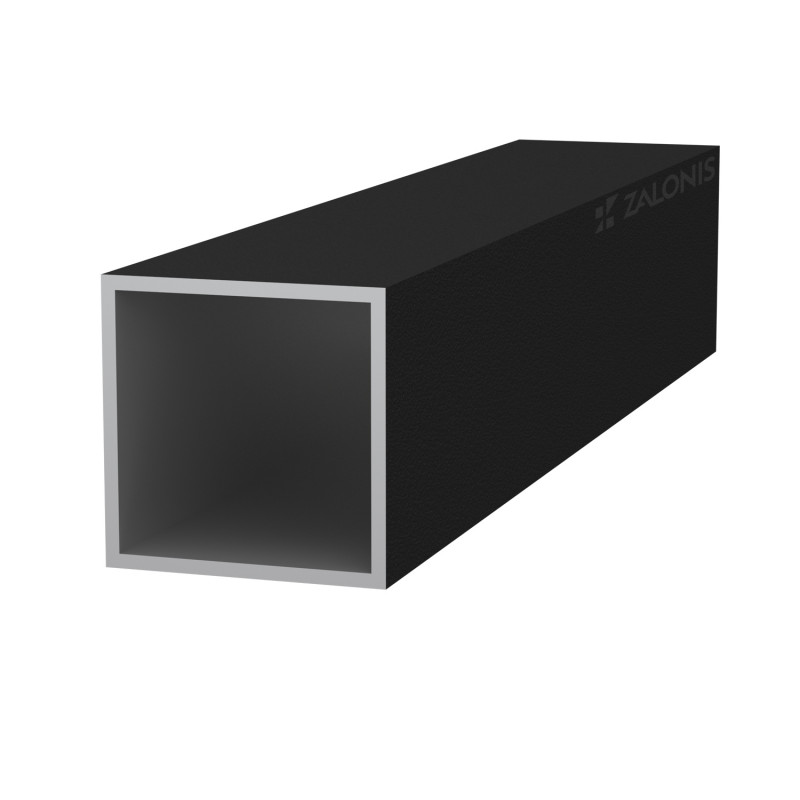 ΤΕΤΡΑΓΩΝΟ ΠΡΟΦΙΛ ΑΛΟΥΜΙΝΙΟΥ 40x40 / ΜΑΥΡΟ ΣΑΓΡΕ